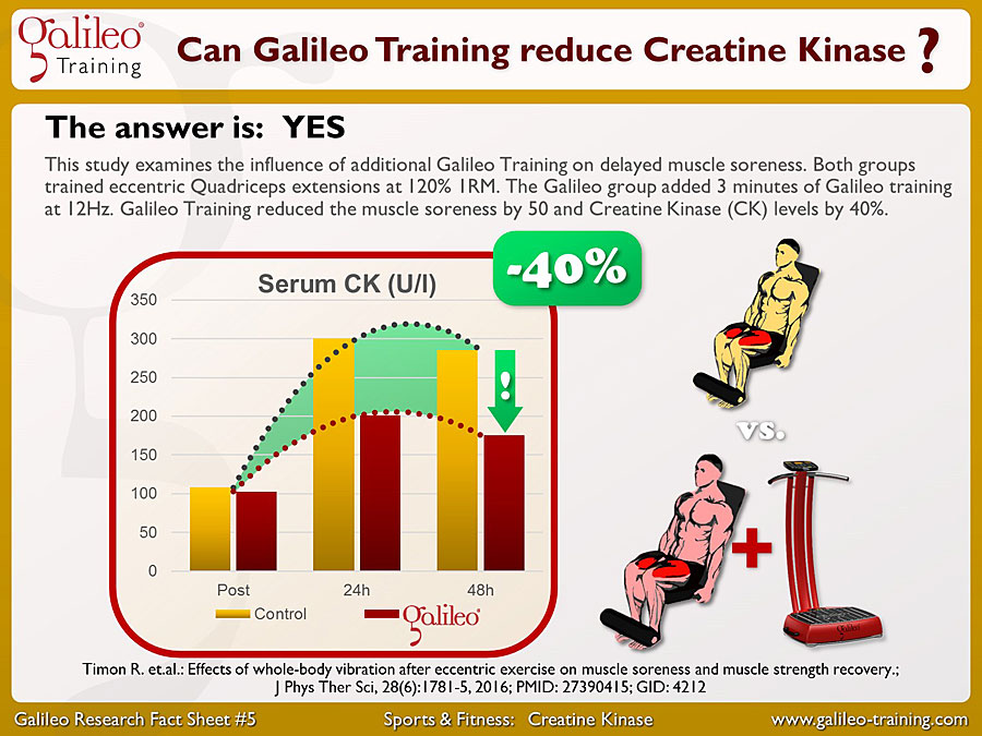 Galileo Research Facts No. 5: Kann Galileo Training Kreatinkinase Reduzieren?