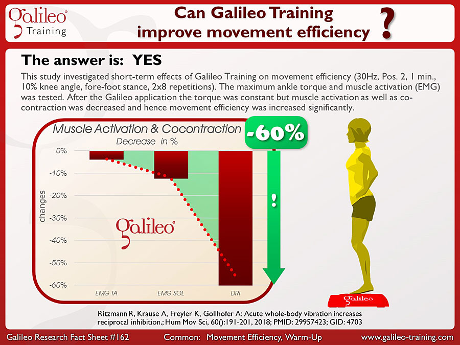 Galileo Research Facts No. 162: Can Galileo Training improve movement efficiency?